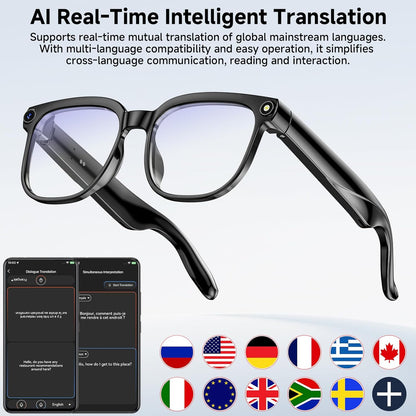 Aura Lens (Gen 1) Smart AI Glasses 12MP Camera, Video Recording, Open-Ear Audio