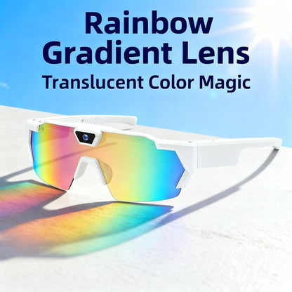 AI Smart Sport Glasses with 4K Camera & Real-Time AI Translation